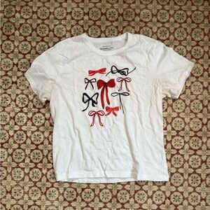 Abercrombie Bow Print Baby T